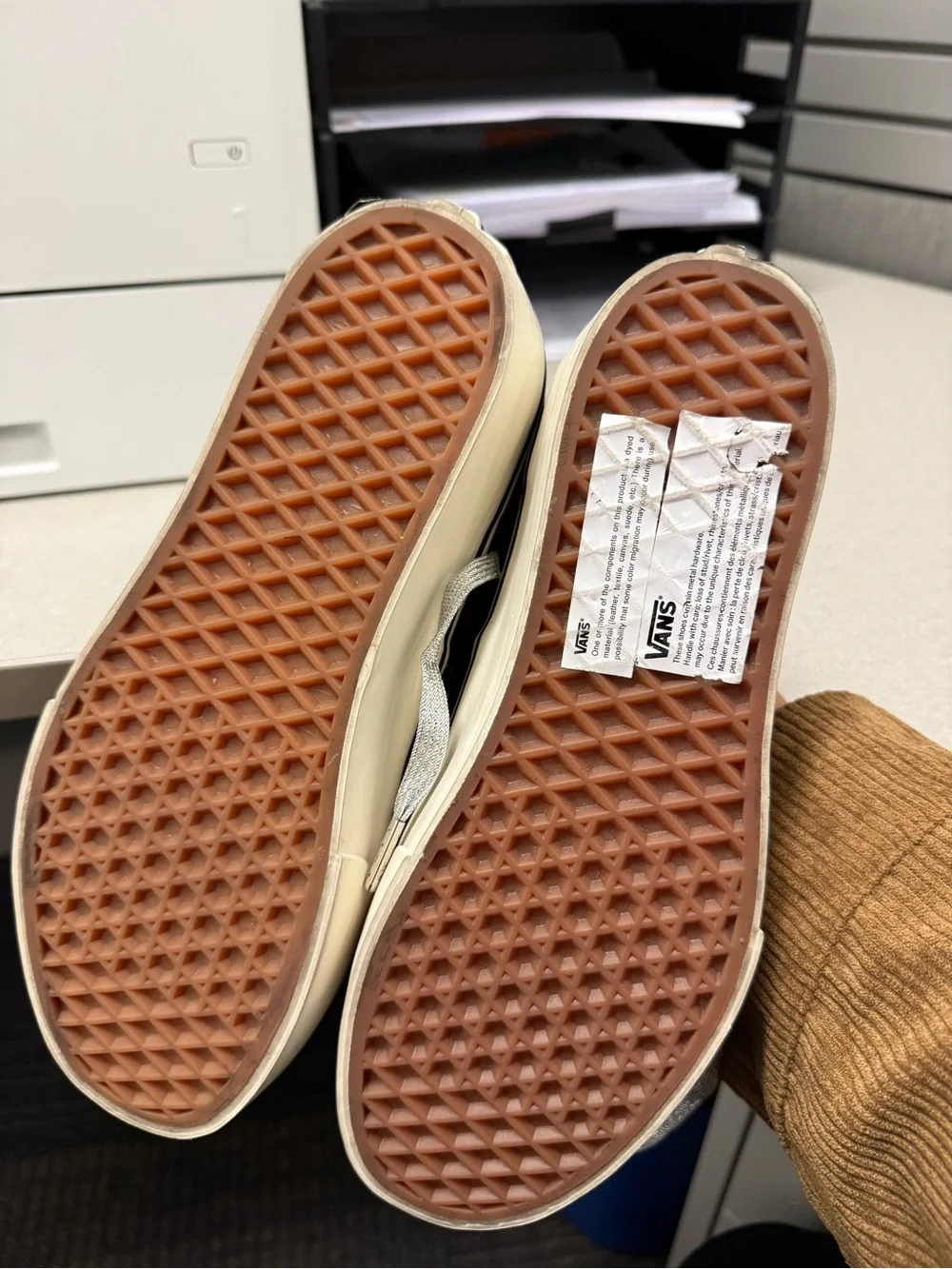 Vans Black Platform Sneakers with Silver Star Accents
